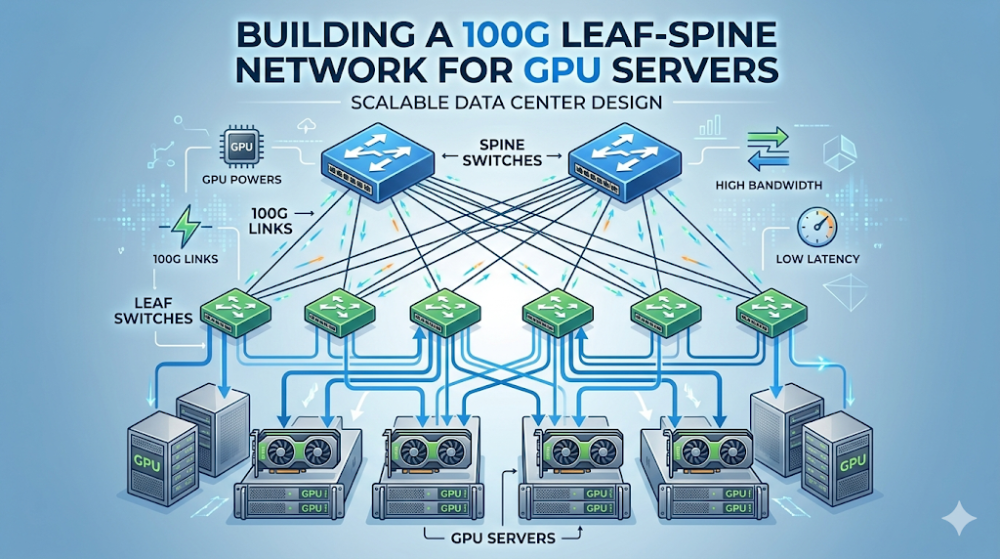 100G leaf spine network design