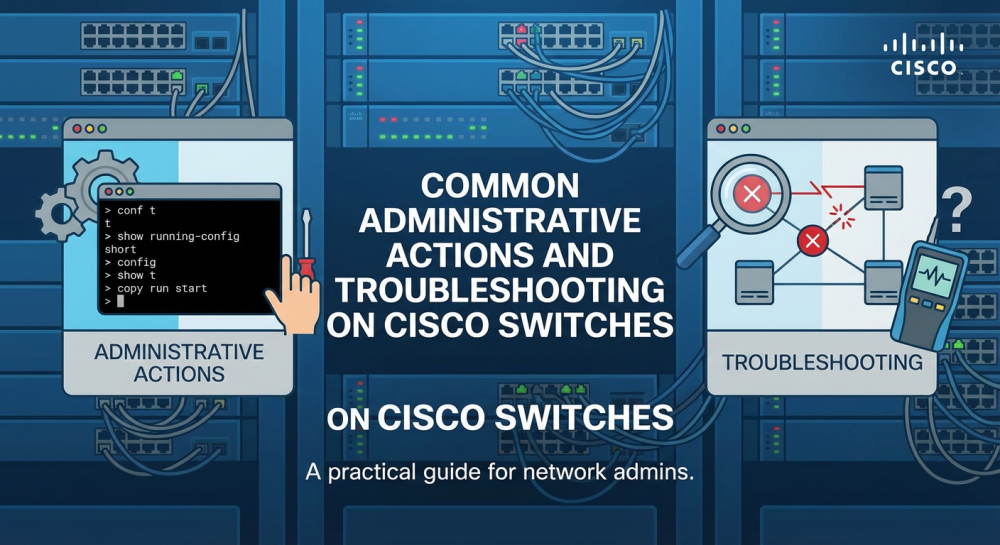 Actions performed by a Cisco switch