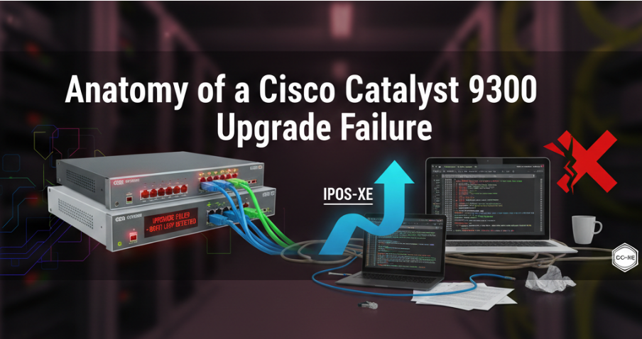 Cisco 9300 upgrade failure