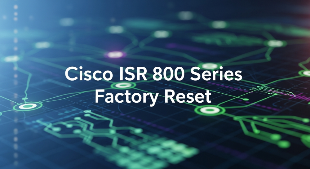 Cisco ISR 800 factory reset