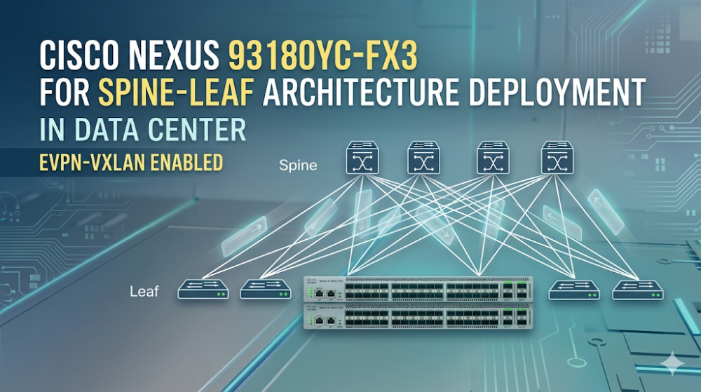 Cisco Nexus 93180YC-FX3 for Spine-Leaf Architecture