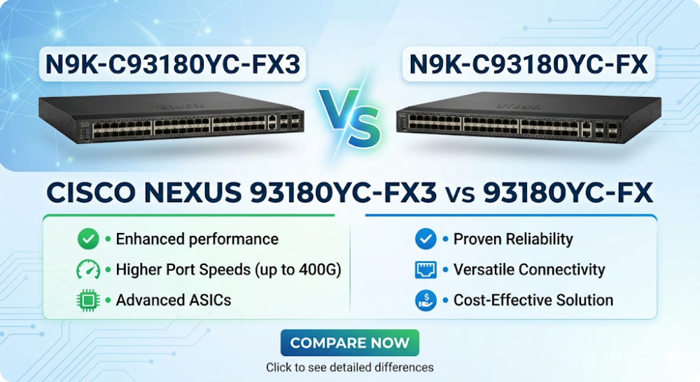 Cisco Nexus 93180YC-FX3 vs 93180YC-FX