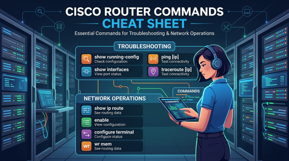 Cisco router commands cheat sheet