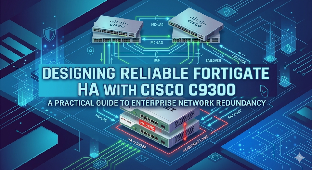 Designing Reliable FortiGate HA with Cisco C9300