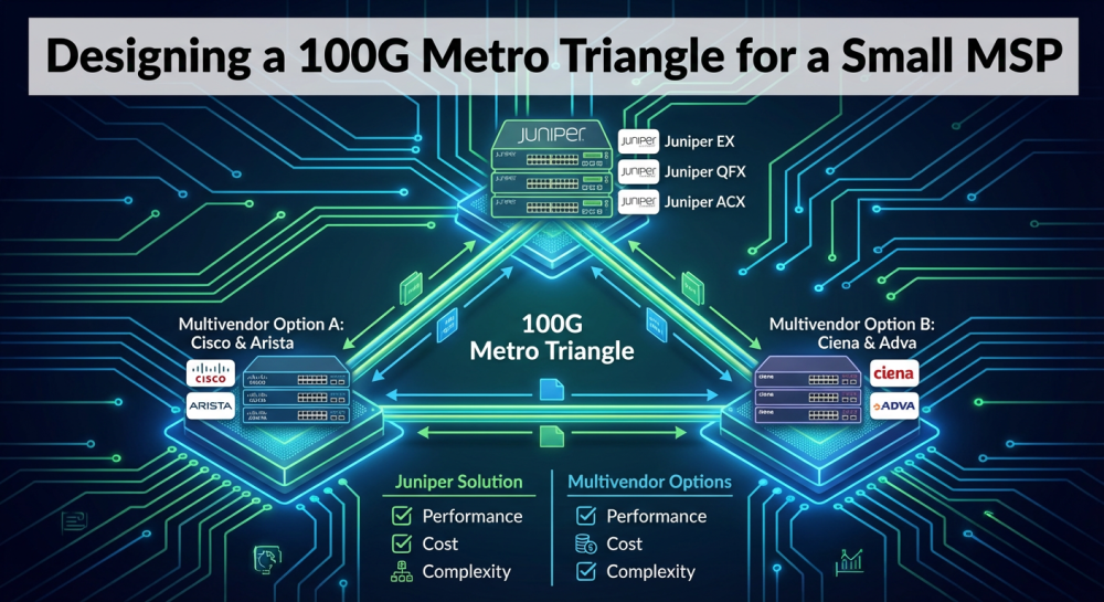 Designing a 100G Metro Triangle for a Small MSP