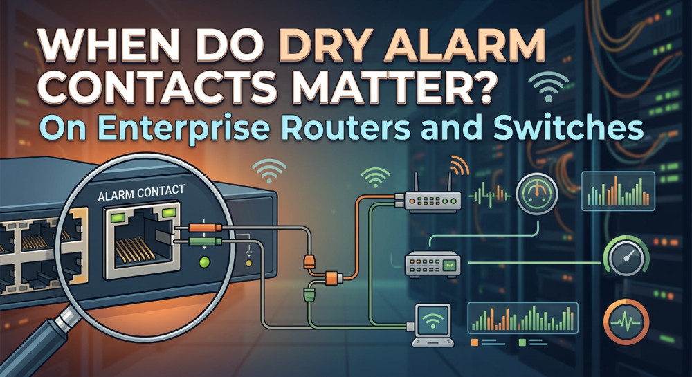 Dry Alarm Contacts on Enterprise Routers and Switches