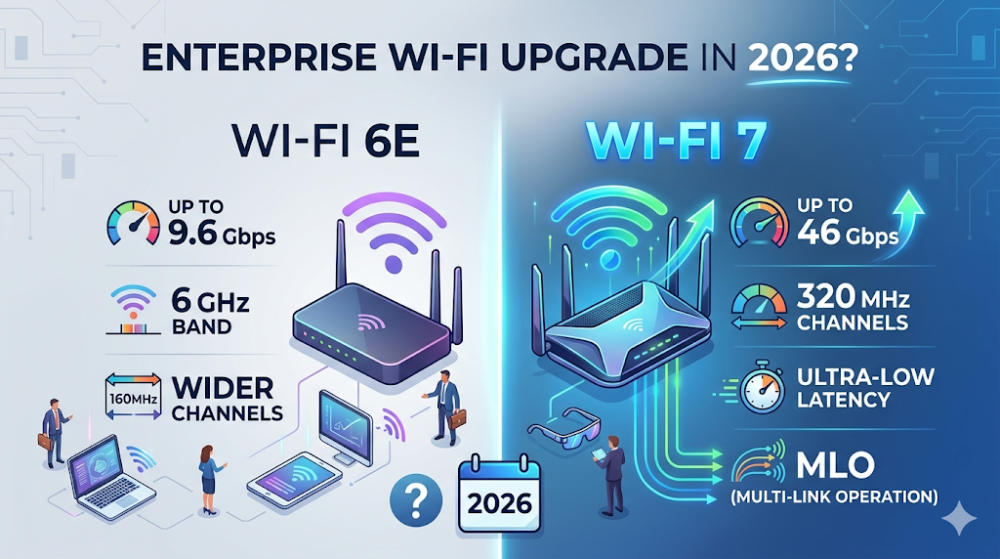 Enterprise Wi-Fi 7 vs Wi-Fi 6E