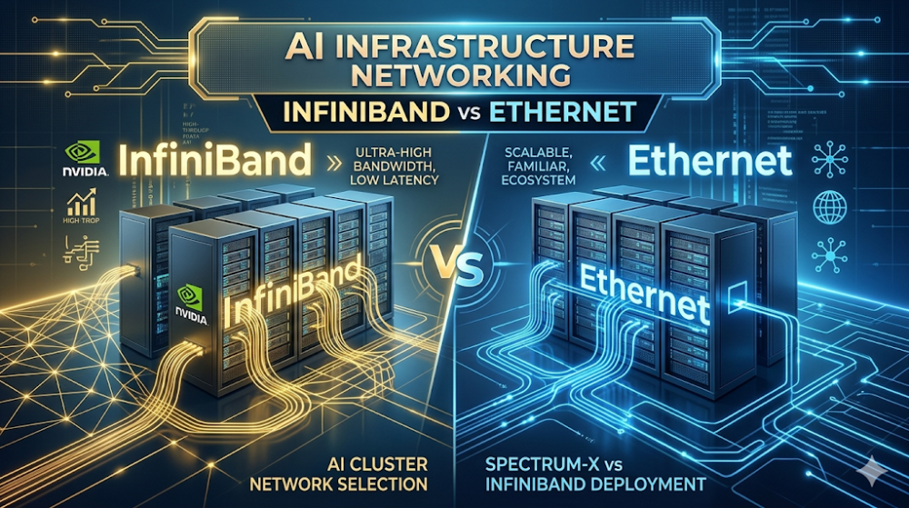 How to Choose Between NVIDIA InfiniBand and Ethernet for AI Infrastructure Deployment