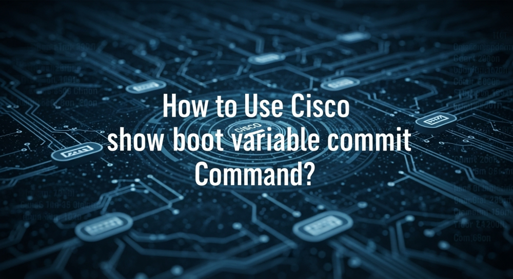 How to Use cisco show boot variable commit Command