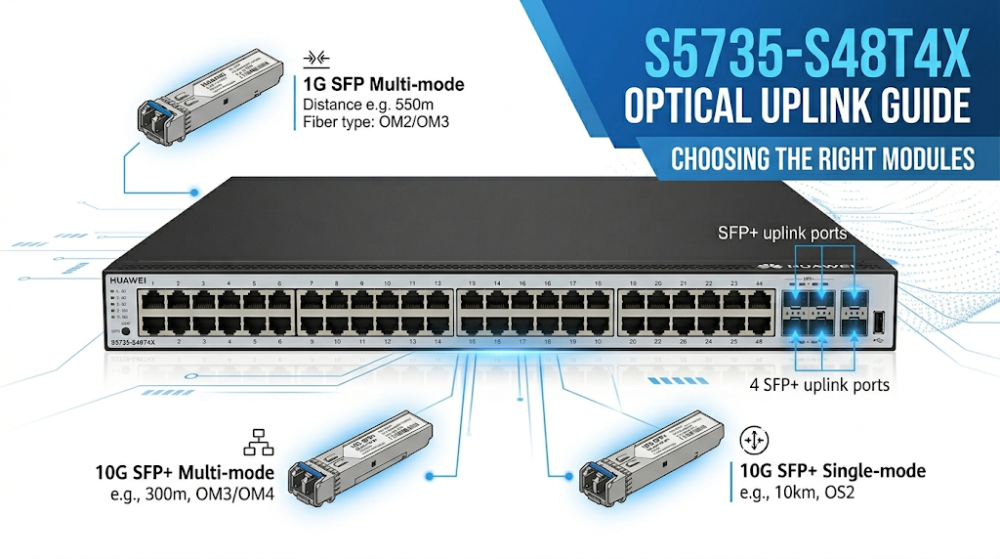 Huawei S5735-S48T4X, SFP compatibility