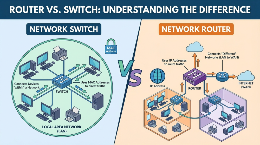 Layer 2 Switch vs Layer 3 Switch