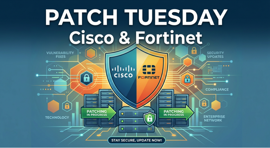 Patch Tuesday for Cisco & Fortinet in Enterprise Networks