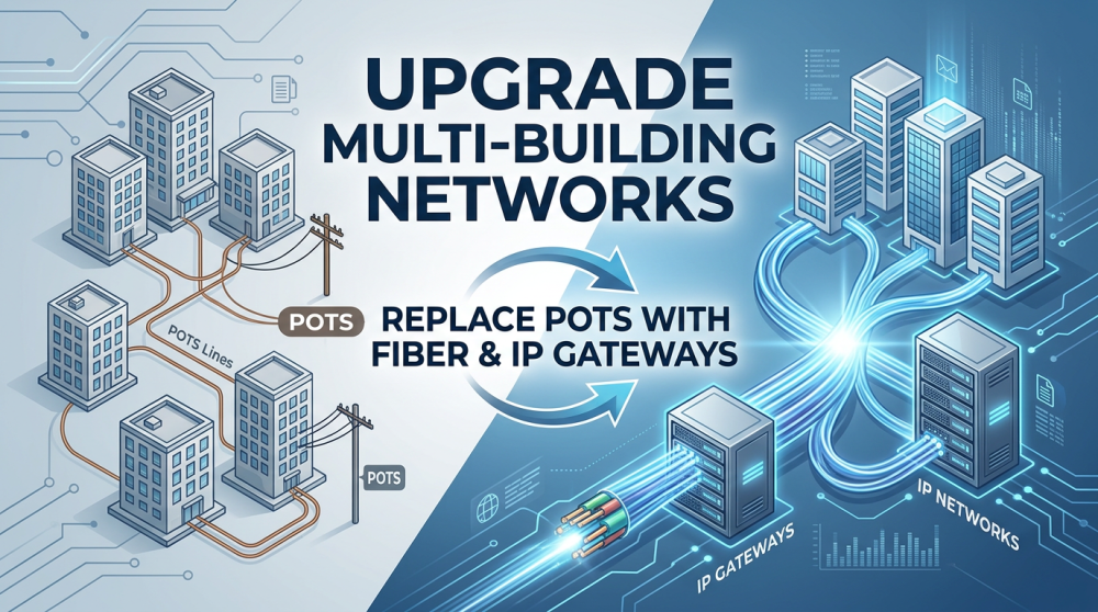 Replace POTS with Fiber & IP Gateways
