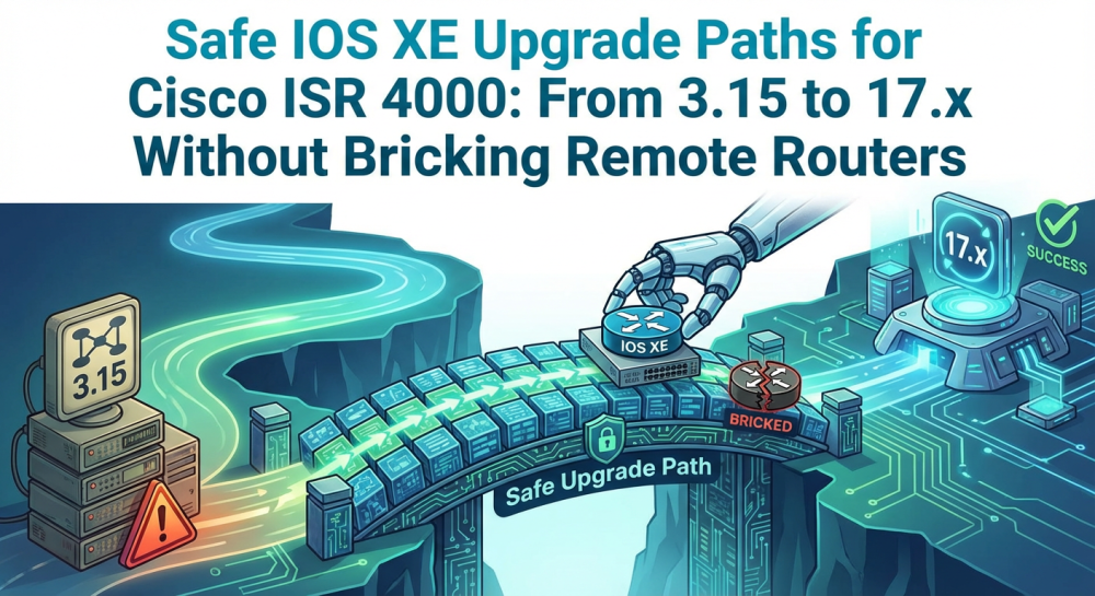 Safe IOS XE Upgrade Paths for Cisco ISR 4000
