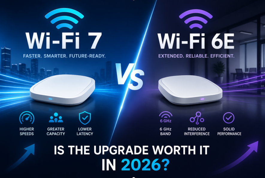 Wi-Fi 7 vs Wi-Fi 6E for business