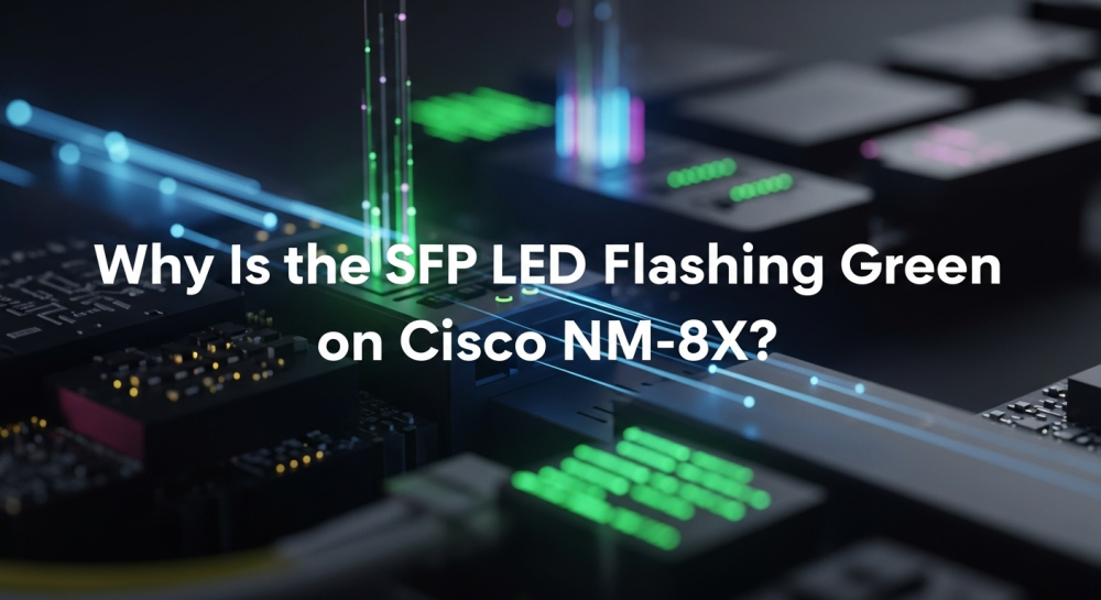 cisco nm-8x sfp led flash green