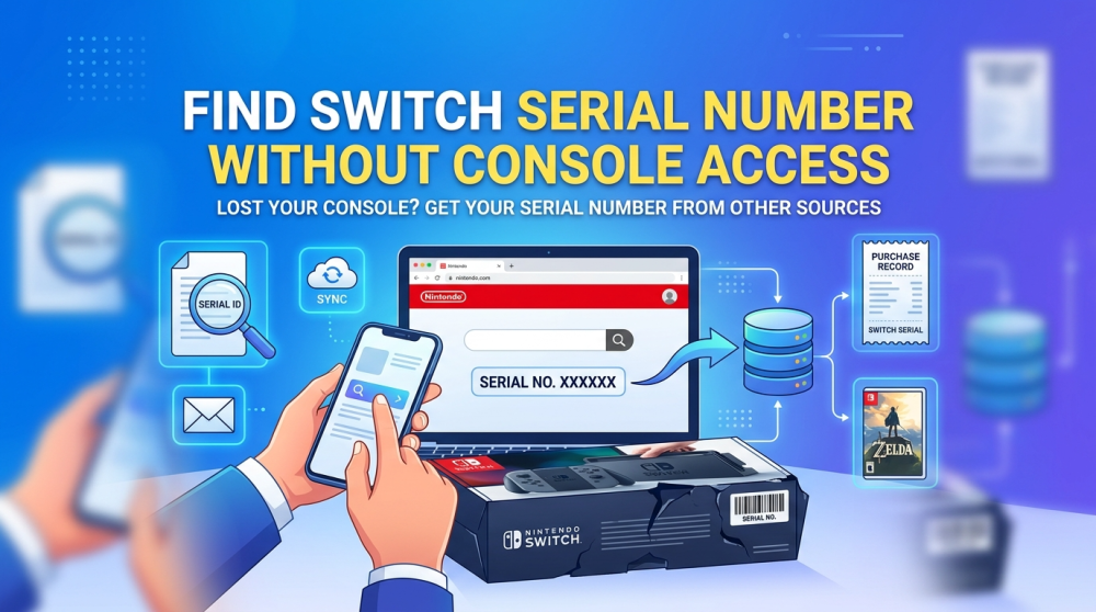find switch serial number remotely