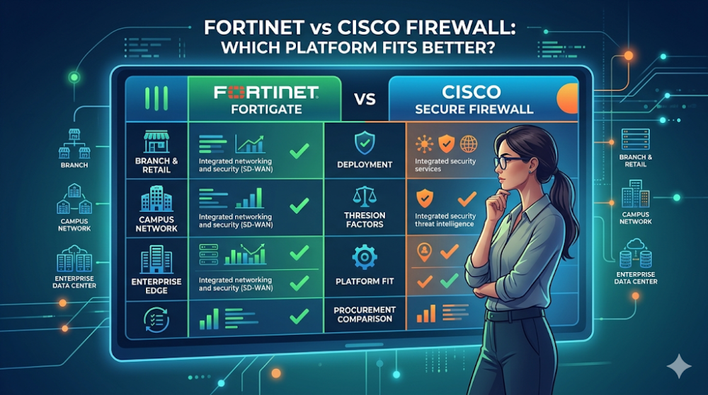fortinet vs cisco firewall