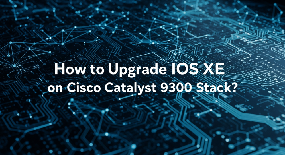 how to upgrade ios xe on cisco 9300 stack