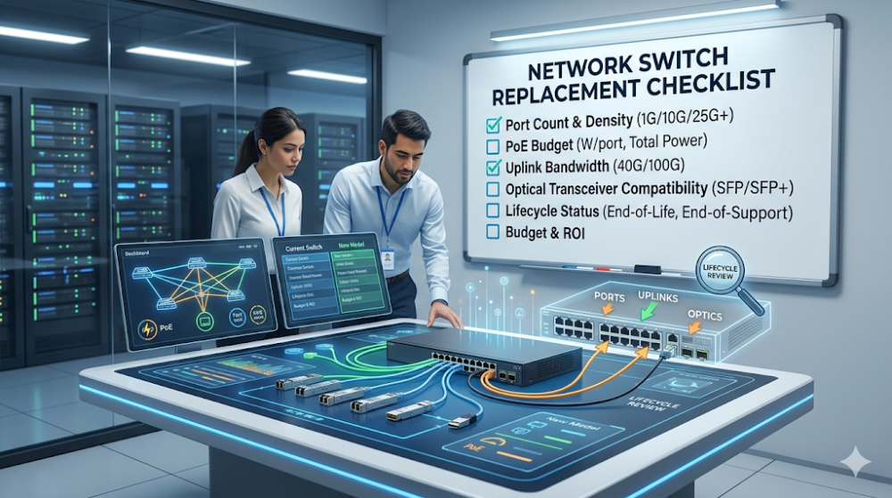 network switch replacement checklist