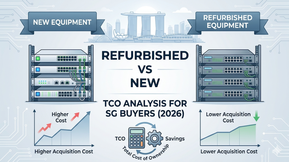 refurbished vs new network equipment
