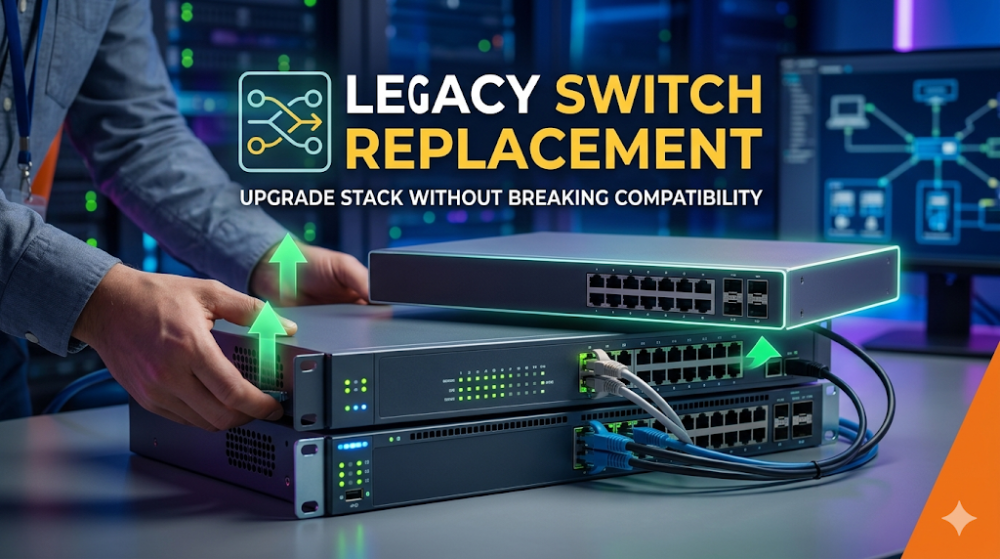 replace legacy stackable switches without breaking compatibility
