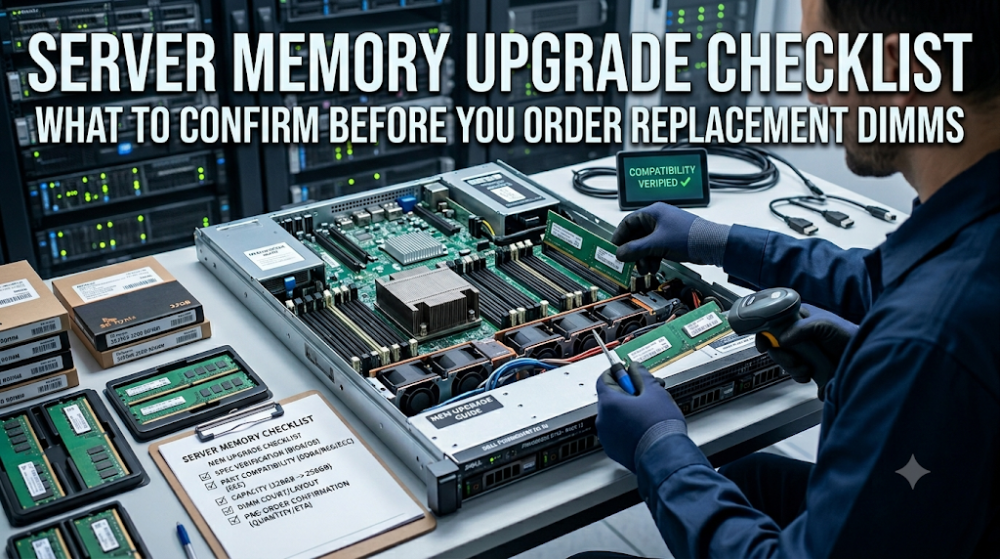 server memory upgrade checklist