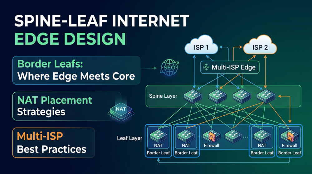spine leaf internet edge design