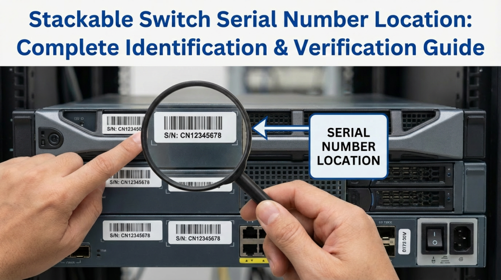 stackable switch serial number