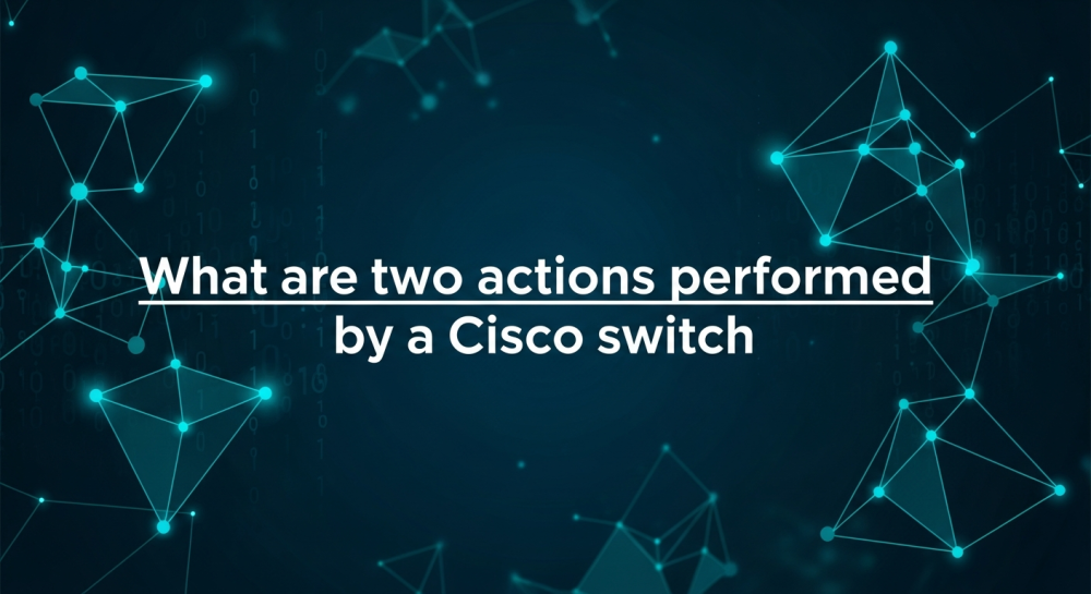 what are two actions performed by a Cisco switch