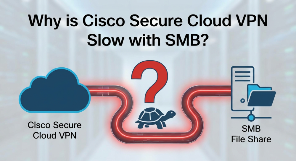 why is cisco secure cloud vpn slow with smb
