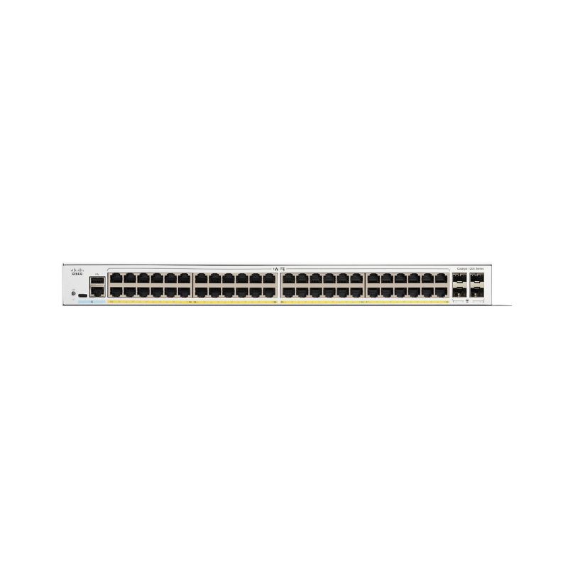C1200-48P-4G, Switch Cisco C1200, 48 Puertos PoE+/375W de Potencia/4x SFP