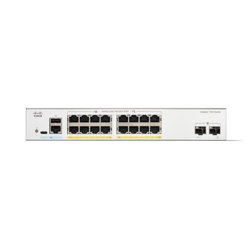 Cisco C1300-16P-2G Switch 16x PoE+ 120W 2x SFP Rack-Mount Datasheet