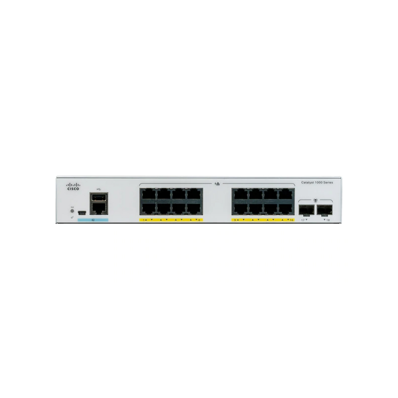 Cisco C1000-16P-2G-L 16-Port PoE+ Gigabit Switch, 2x SFP, Price