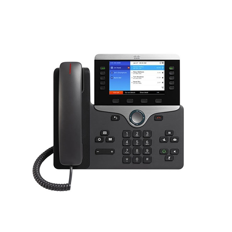 Cisco CP-8851-K9, Cisco IP Phone, BYOD/VGA/Bluetooth