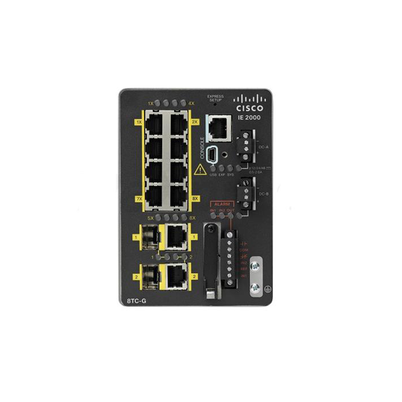 IE-2000-8TC-G-B, Switch Cisco IE2000, 8×10/100Base-T/2×SFP
