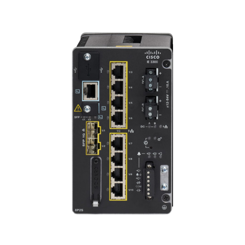 IE-3300-8P2S-E, Cisco Catalyst IE3300 Rugged Switch, 8xPoE Ports/2xSFP/Modular Design IE-3300-8P2S-E, Cisco Catalyst IE3300 Rugged Switch, 8xPoE Ports/2xSFP/Modular Design