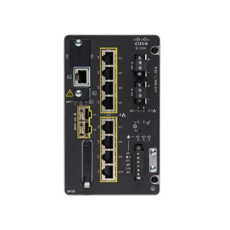 IE-3300-8T2S-E, Cisco Catalyst IE3300 Switch, 8xGE PoE+/2xGE SFP/Modular
