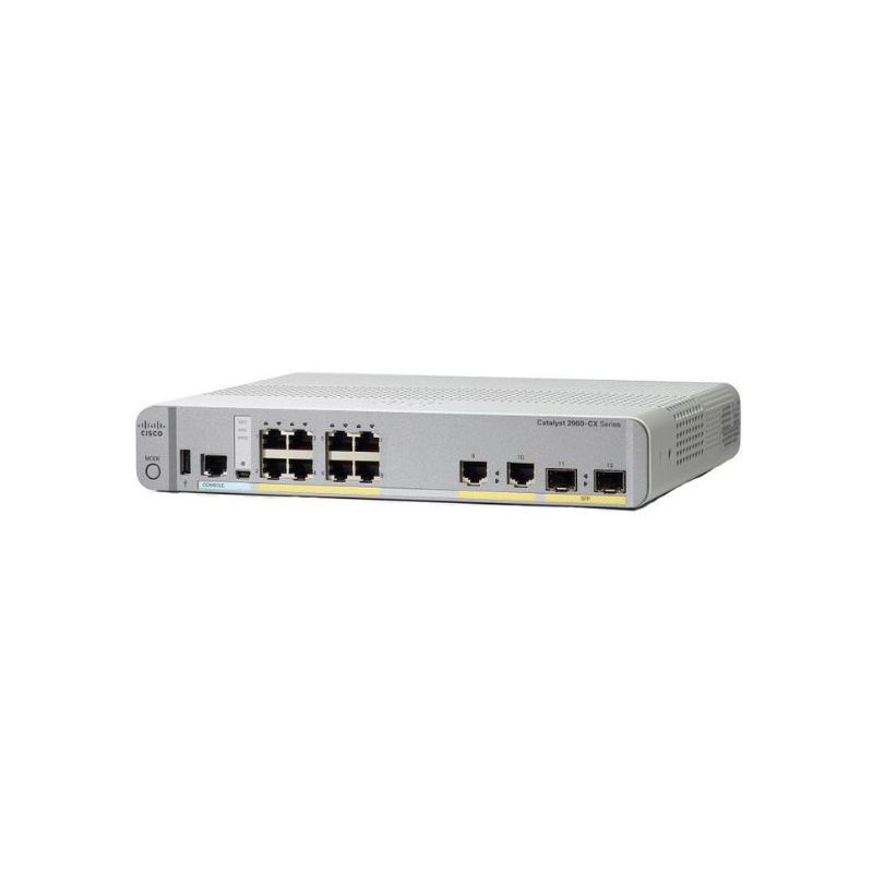 Cisco Cisco WS-C2960CX-8TC-L, Cisco Catalyst 2960-CX Switch, 8xGE ports/2xSFP uplinks/LAN Base