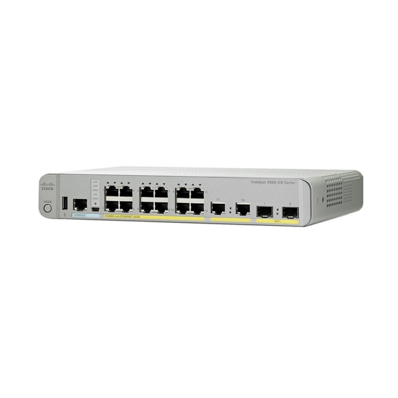 Cisco WS-C3560CX-12PD-S 12xGE PoE+ 2x10G SFP+ L3 Switch