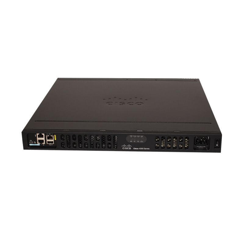 Cisco ISR4331-V/K9, Cisco ISR4331 Router, 100Mbps-300Mbps throughput/3 WAN-LAN ports/2 SFP ports