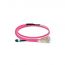 MPOF-1M-12LC(D)-OM4-24C-3R/2R-A-FO0.6-L, Neutral MPO Fiber Cable, MPO/UPC female-12*LC/UPC duplex/OM4/24 Cores/1M