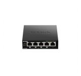 DGS-1005P, D-Link DGS-1000 Switch, 4xPoE Gigabit/10G Backplane/Max. PoE 60W