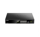 DGS-1010MP, D-Link Switch, 8xGE PoE/1xGE RJ45/1xGE SFP