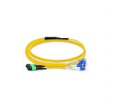 2AMPOF-1M-12LC(D)-G.652D-24C-3R/2R-A-FO0.6-L, Nötr Fiber Yama Kablosu, MPO-LC Dubleks/24C/1M/LSZH