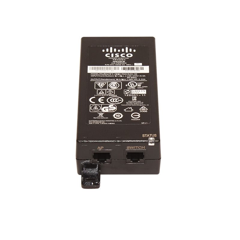 【6台セット】Cisco PoEパワーインジェクター AIR-PWRINJ5 Cisco AIR-PWRINJ5 Aironet PoE Injector 802.3af 15.4W for APs