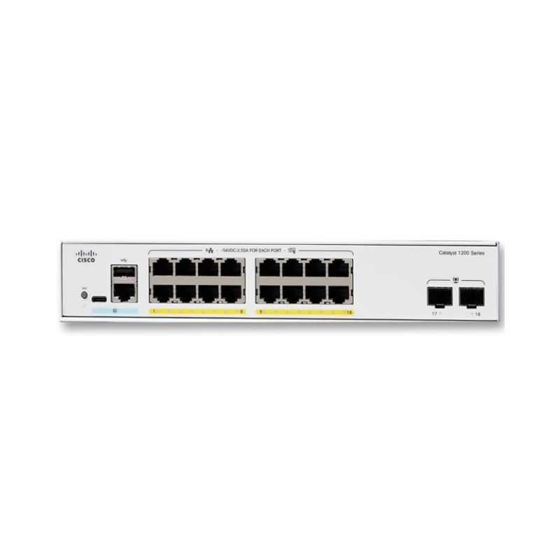 Cisco C1200-16P-2G Switch 16x PoE+ 2x SFP 120W | Datasheet
