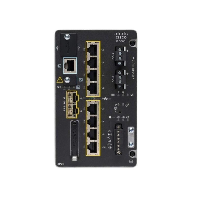 Cisco IE-3300-8T2S-E Industrial Switch 8xGE PoE+ 2xGE SFP モジュラー