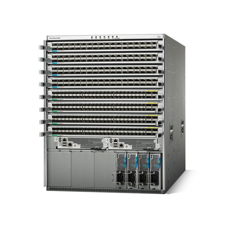 Cisco N9K-C9508 Nexus 9508 Switch Chassis, 8 Slots, Cisco Nexus