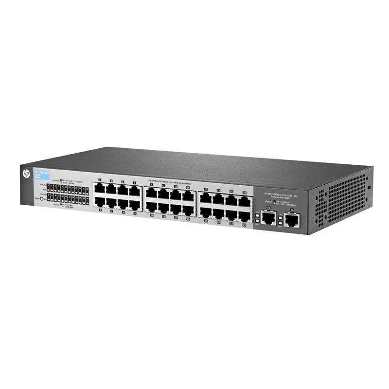 HP 1410-24-2G J9664A Switch, 24x Fast Ethernet, 2x Gigabit, Fanless